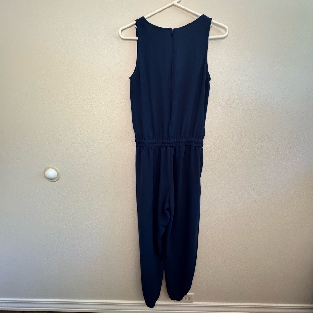 CAbi Navy Elastic Waist Sleeveless Jumpsuit - Picture 6 of 16